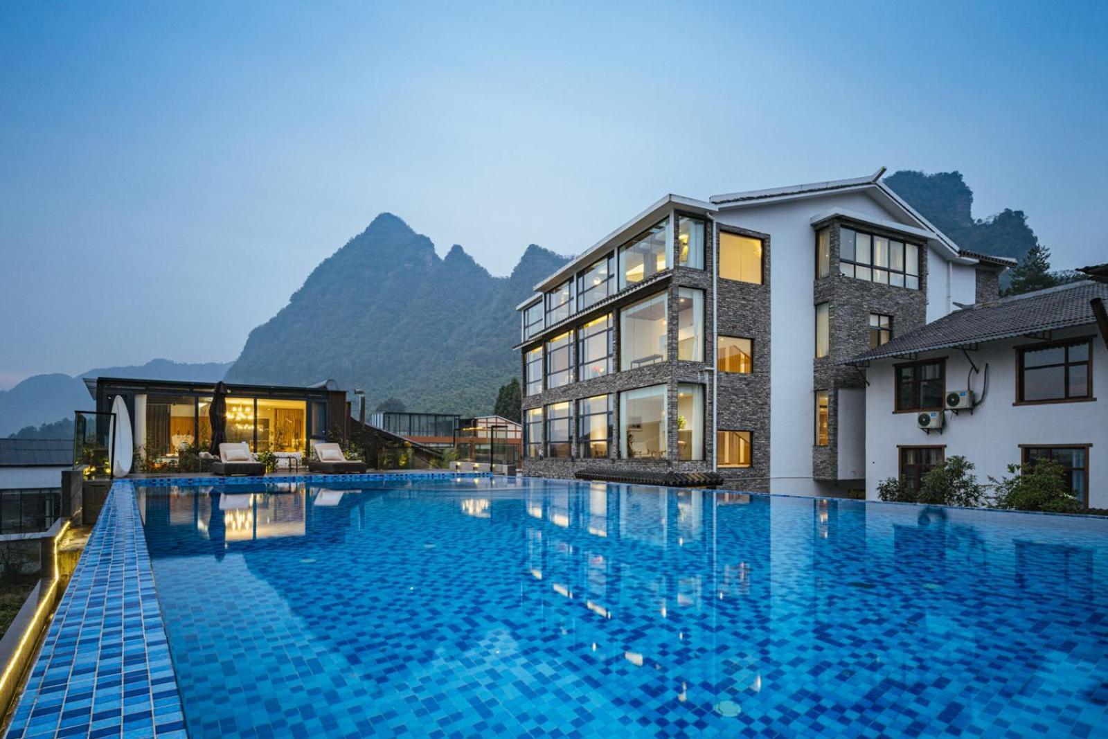 Hilltop House Resort จางเจียเจี้ย ภายนอก รูปภาพ
